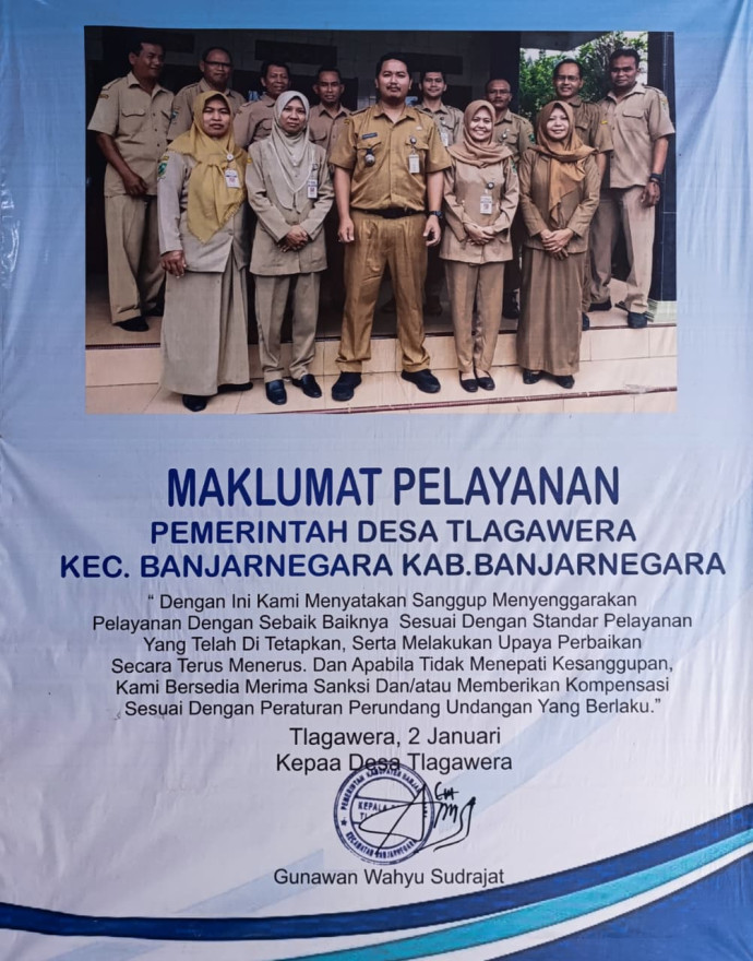 MAKLUMAT PELAYANAN PEMERINTAH DESA TLAGAWERA