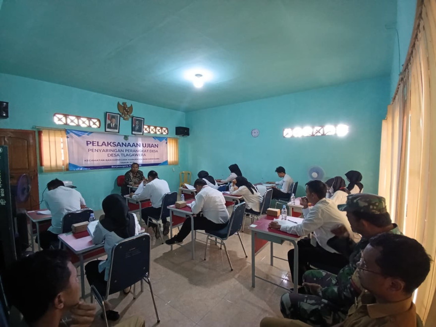 Pelaksanaan Ujian Penyaringan Perangkat Desa Tlagawera Tahun 2026